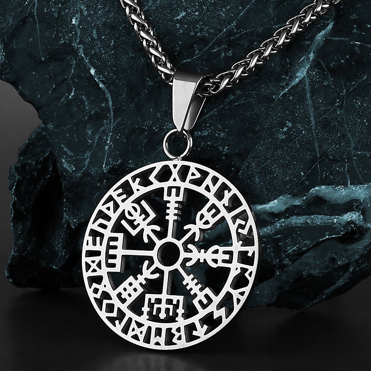 Compass rune Odin necklace