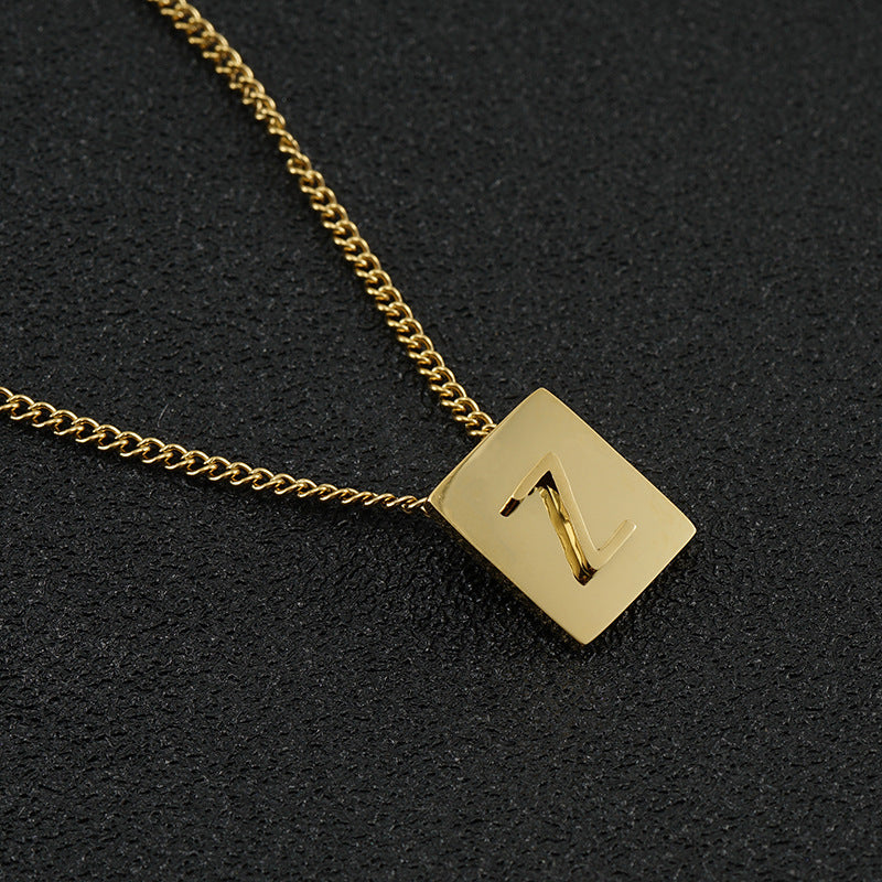 Block Letter Necklace