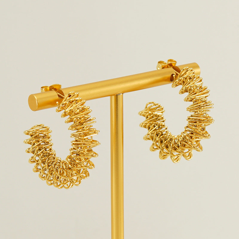 Cutout Irregular Earring