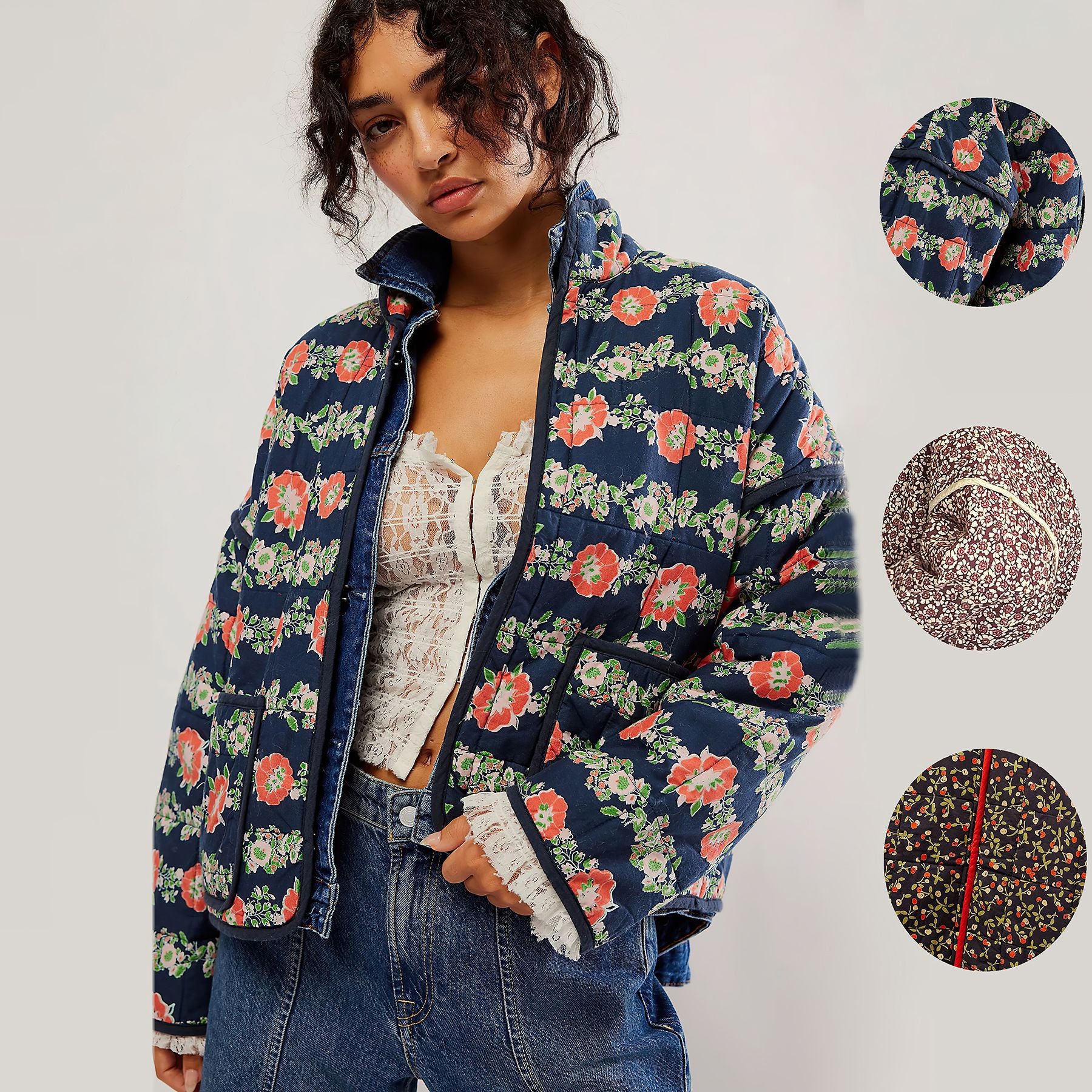 Floral Fashion Jacket