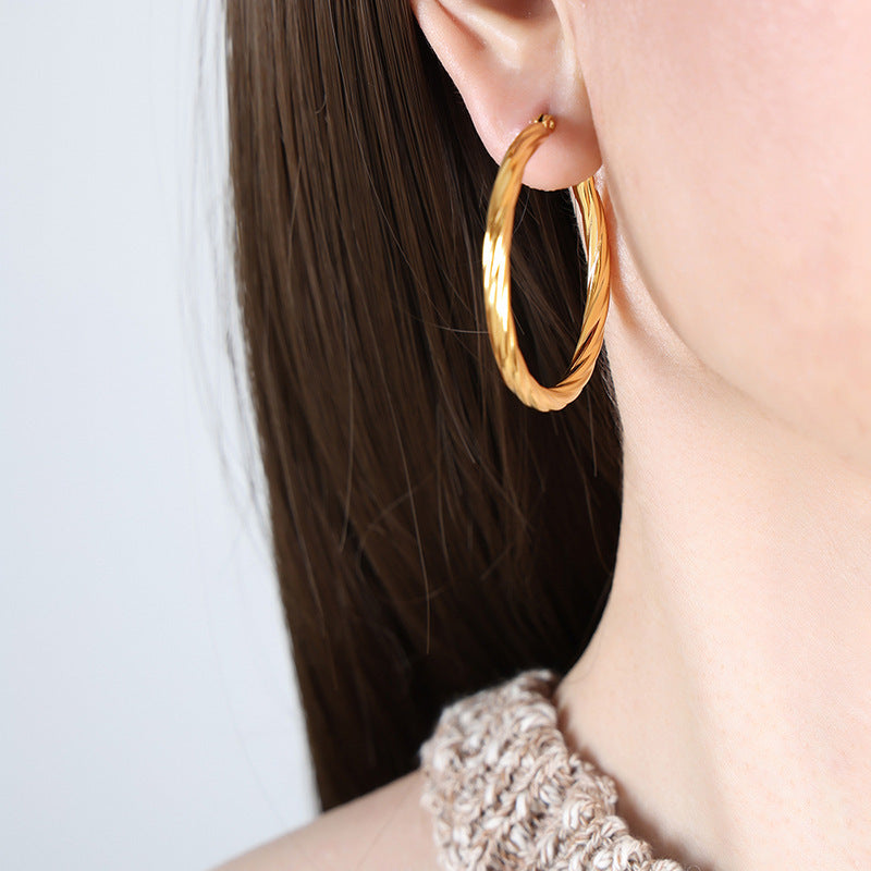 Twisting Fried Dough Twists Earring