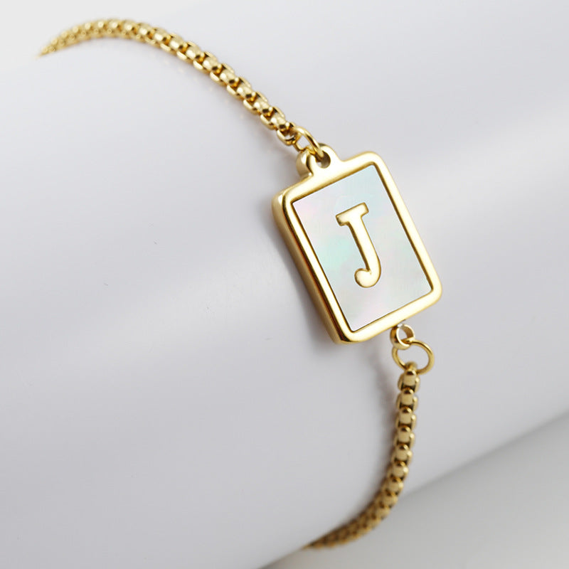 Letter Adjustable Bracelet