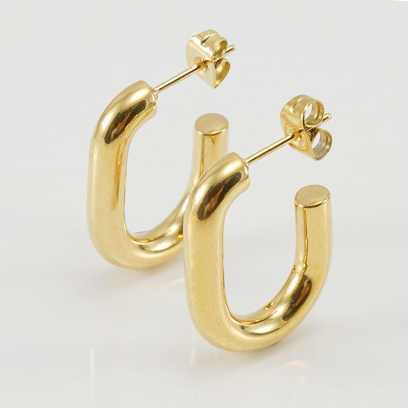 U-shaped Geometric Earring