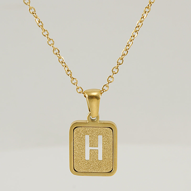 26 English Letter Pendant Necklace