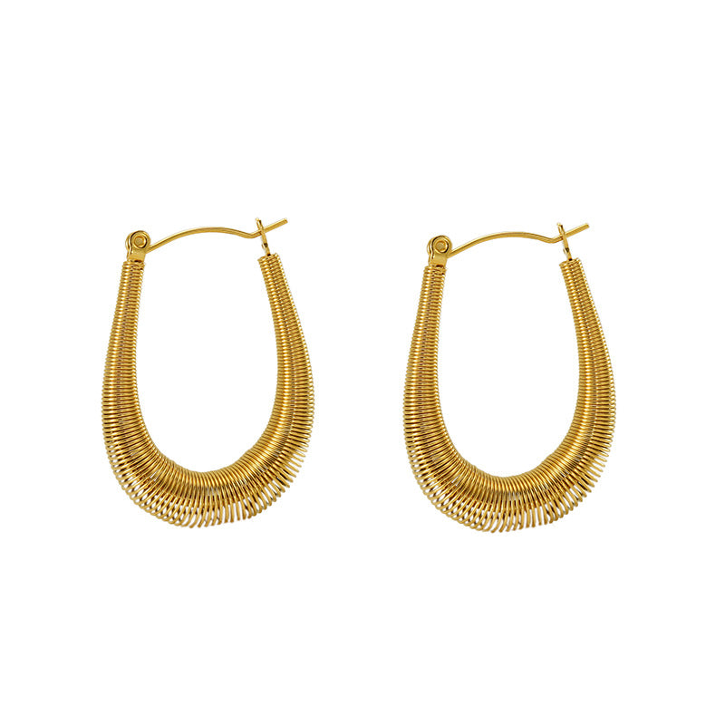 U-shaped Openwork Earring