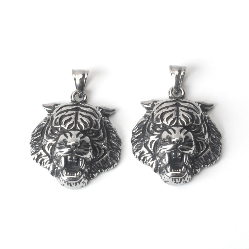 Zodiac tiger tiger head Necklace