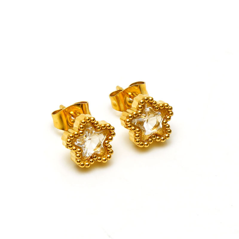 Zircon  Star Earring