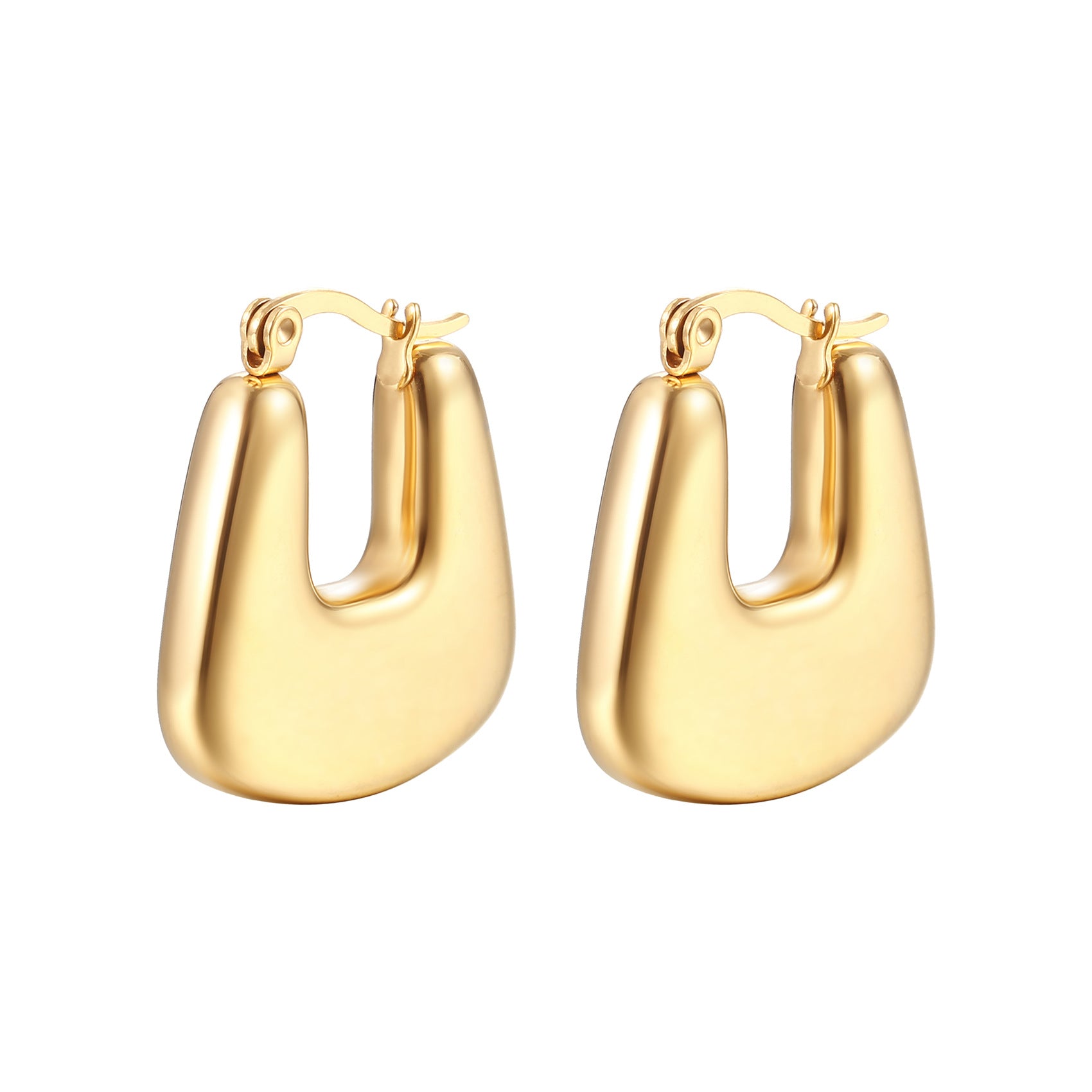 Hollow fashionable and minimalist earring