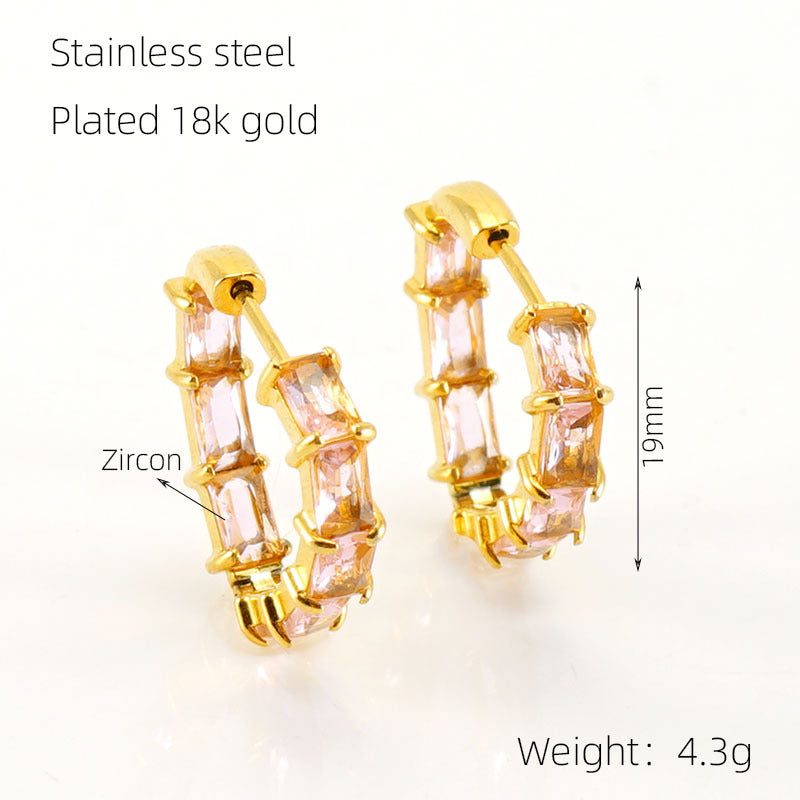 Zircon Love Earring