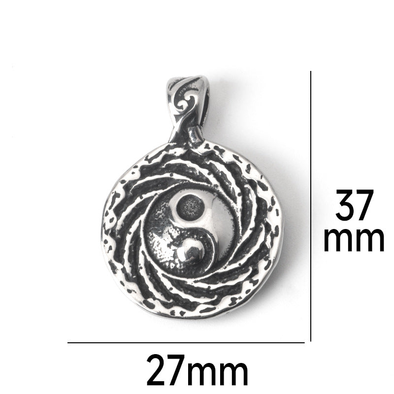 Yin Yang Tai Chi Eight Trigrams Necklace