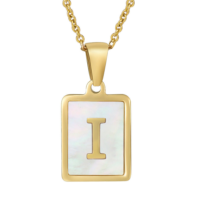 Shell Letter Necklace