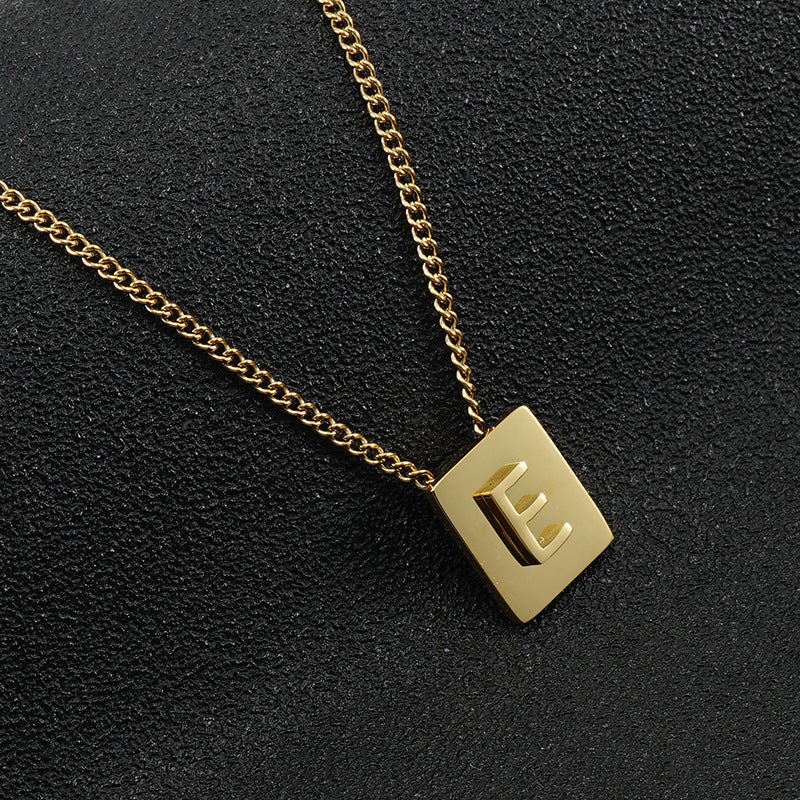 Block Letter Necklace