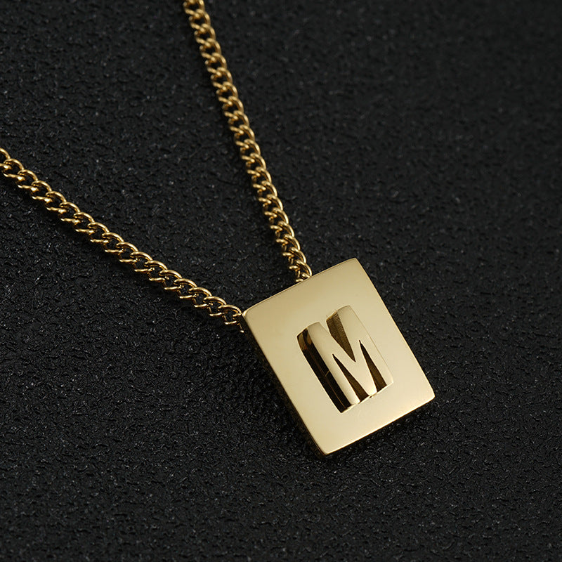 Block Letter Necklace