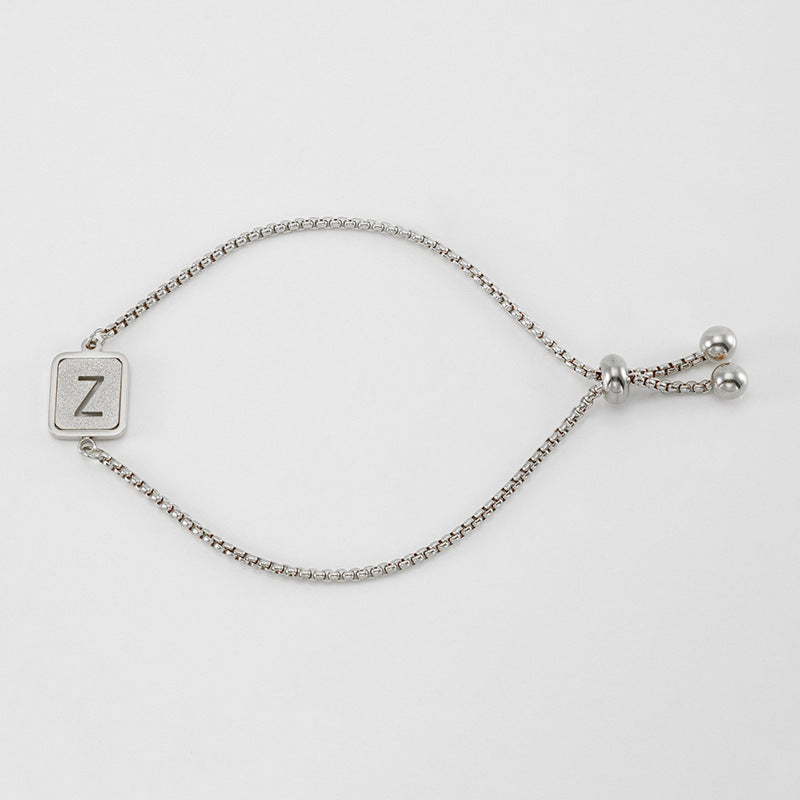 Hollow letter bracelet