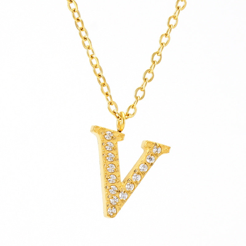 Titanium Letter  Necklace