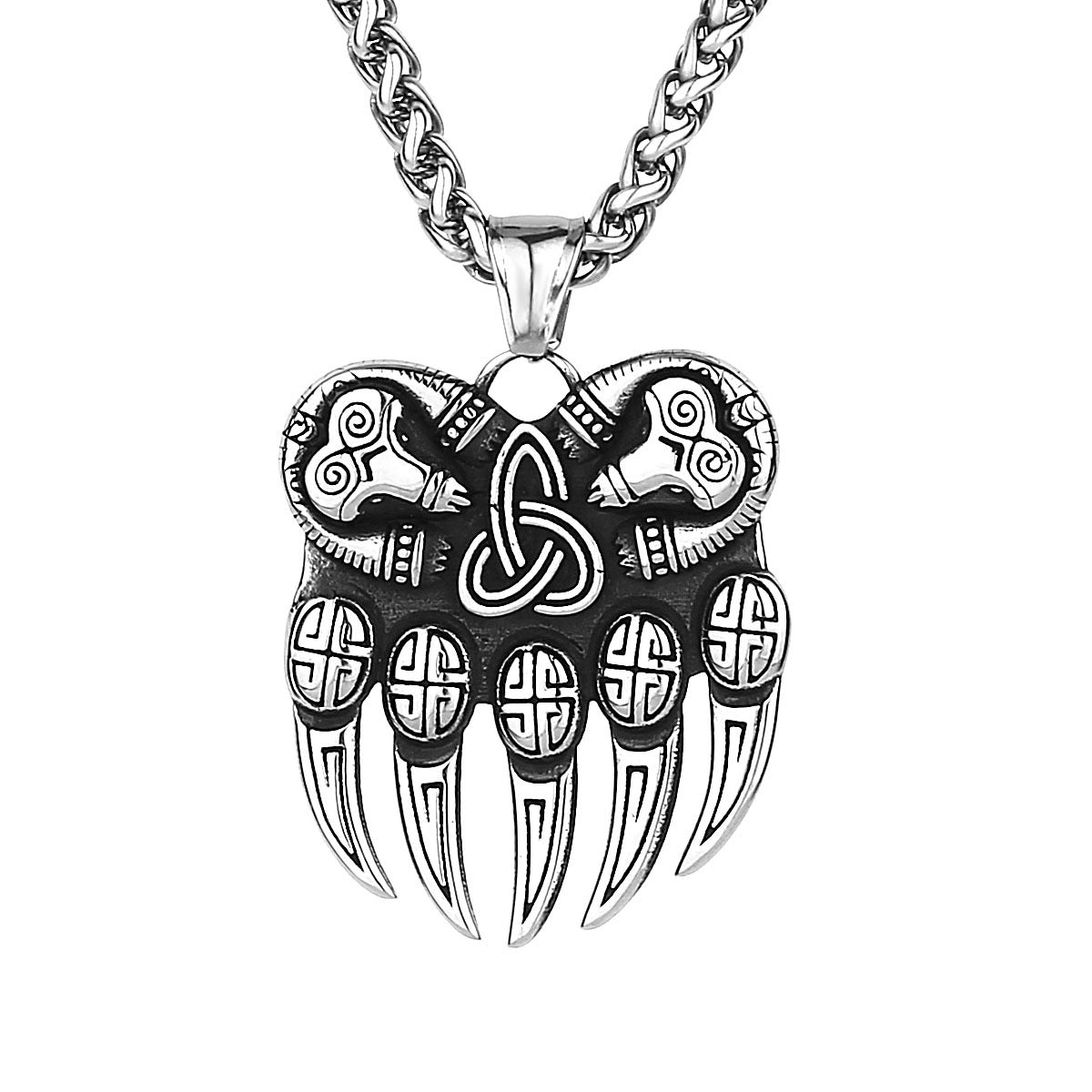 Goth Bear Claw Necklace