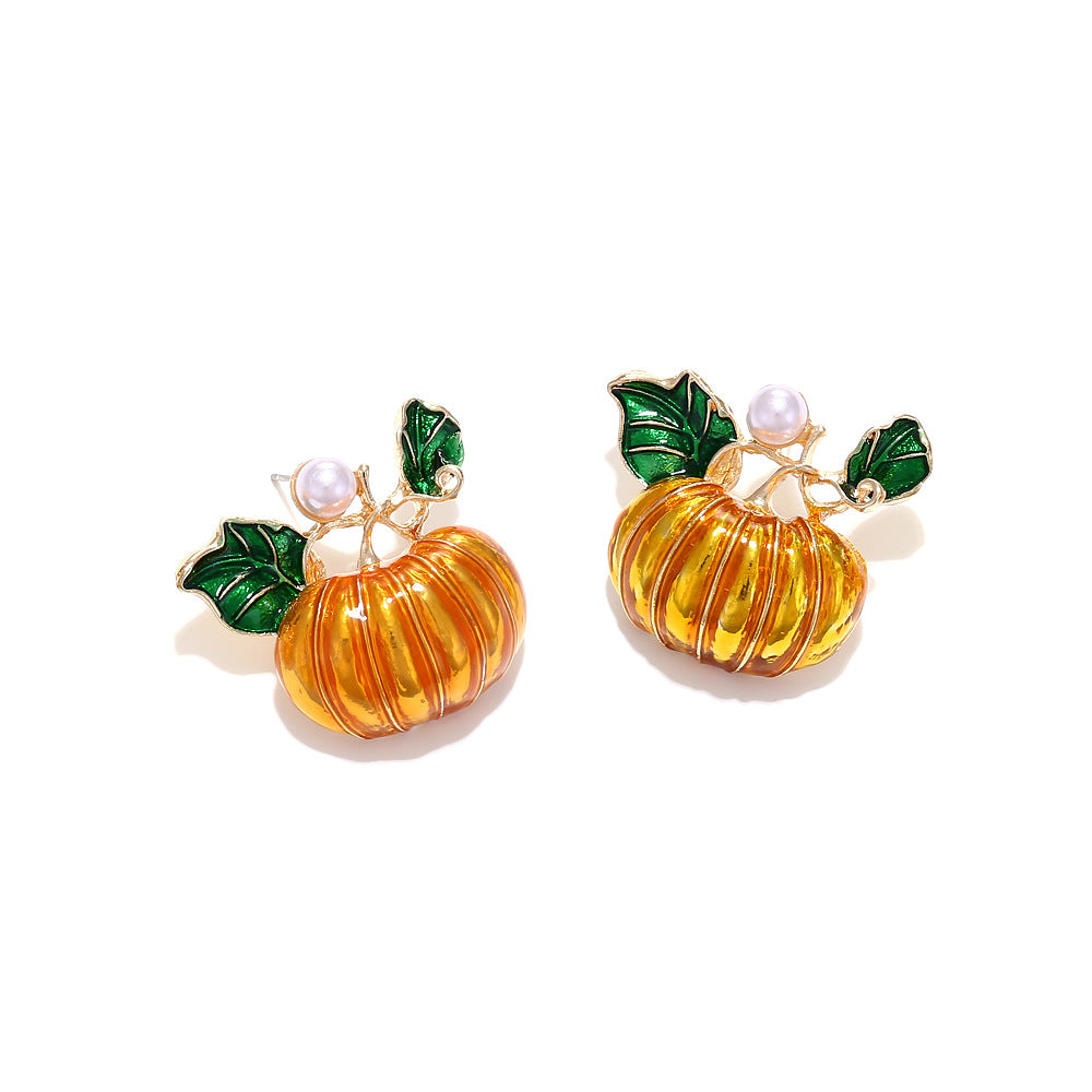 Halloween Pumpkin Earring