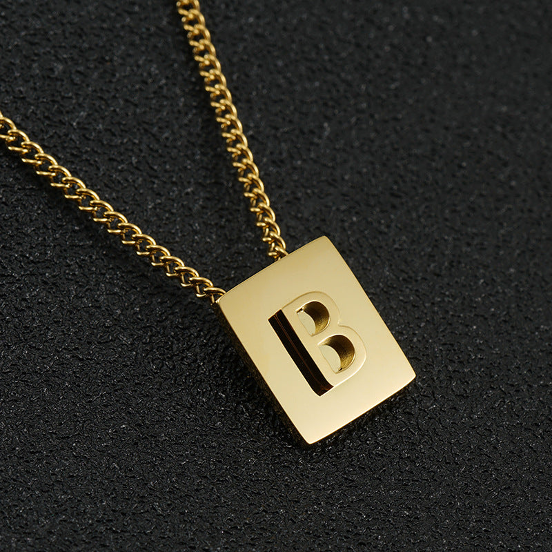 Block Letter Necklace