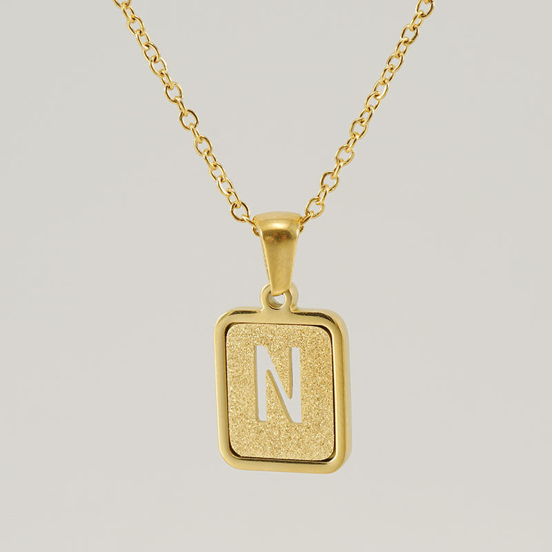 26 English Letter Pendant Necklace