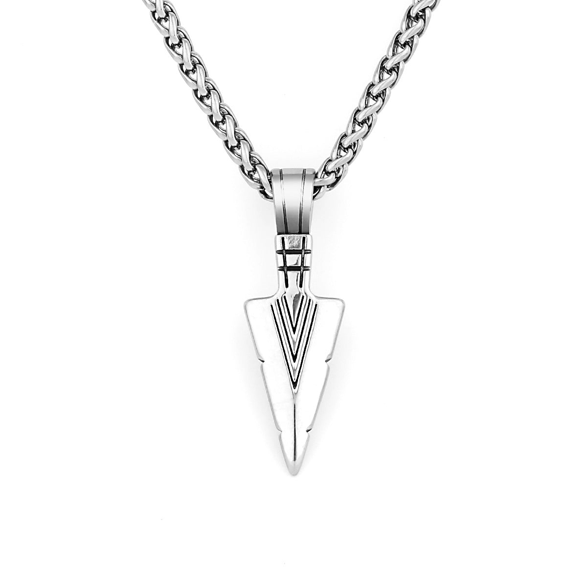 Goth Triangular Spearhead Necklace