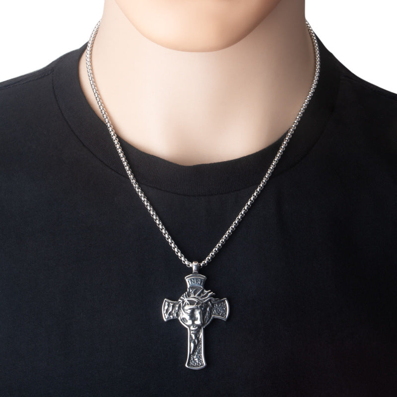 Crown of Thorns necklace of the cross