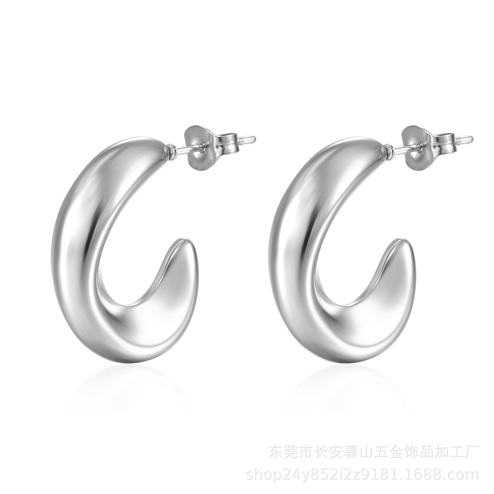 Stainless  Hollow Earring