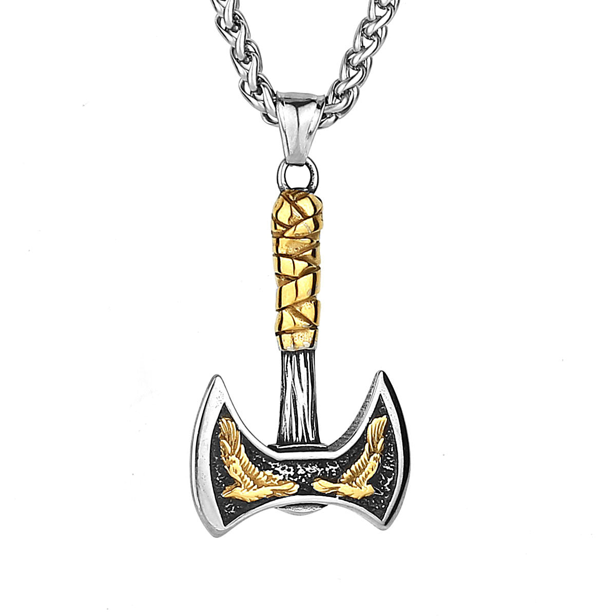 Double headed axe necklace