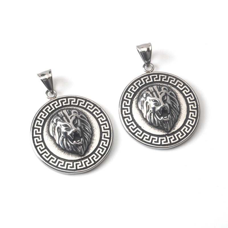 Round lion's head Necklace