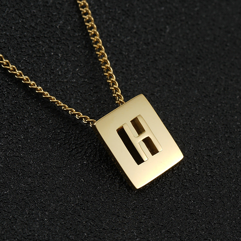 Block Letter Necklace