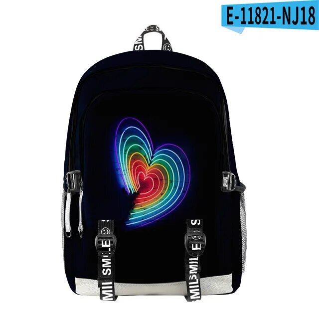 LGBP Rainbow 3D nylon backpack