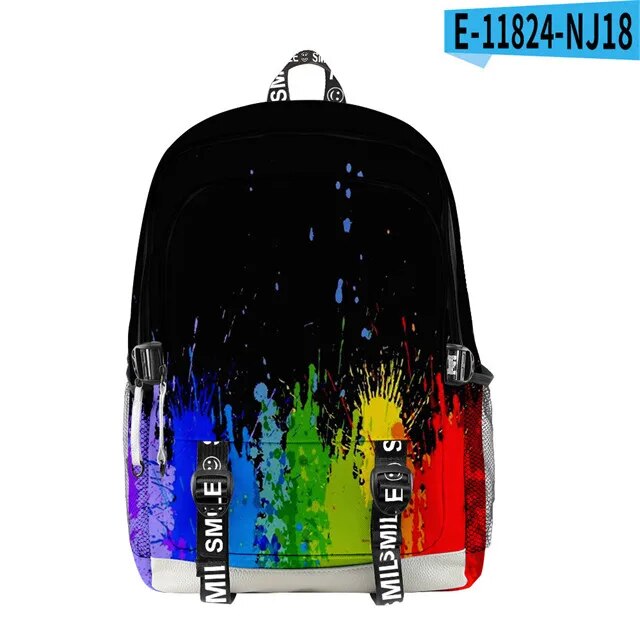 LGBP Rainbow 3D nylon backpack