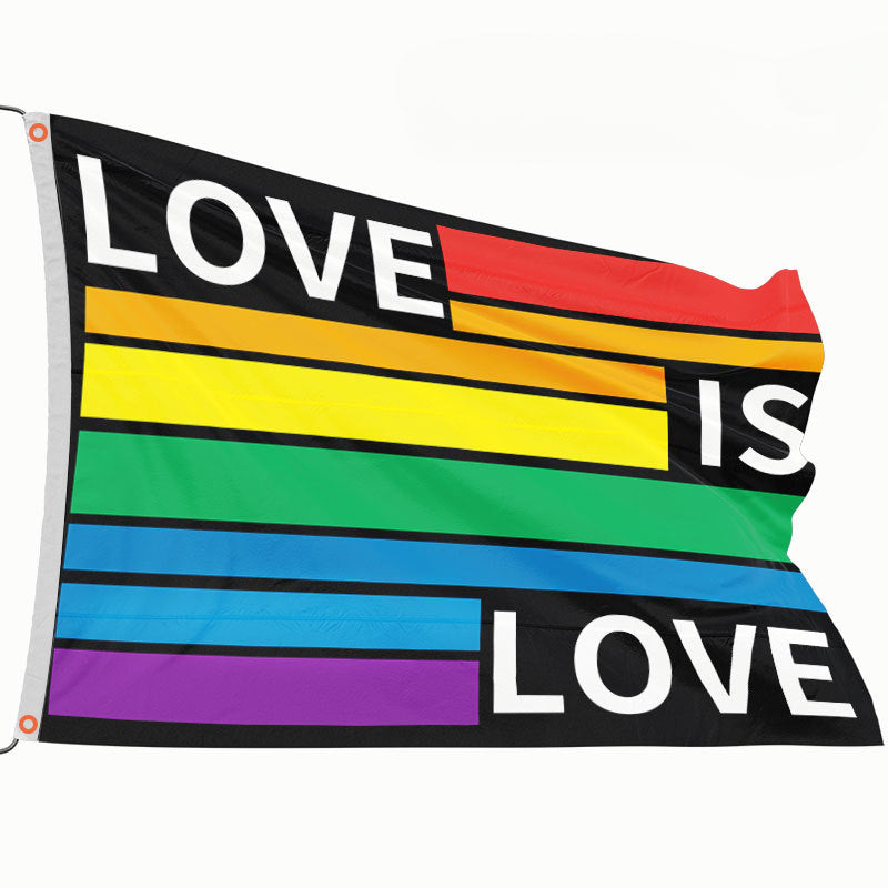 LGBP Rainbow Outdoor Flag Hanging