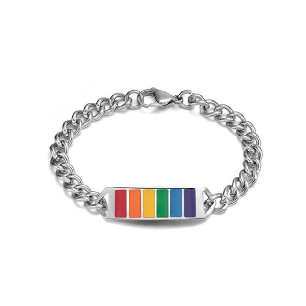 LGBP Adjustable rainbow bracelet