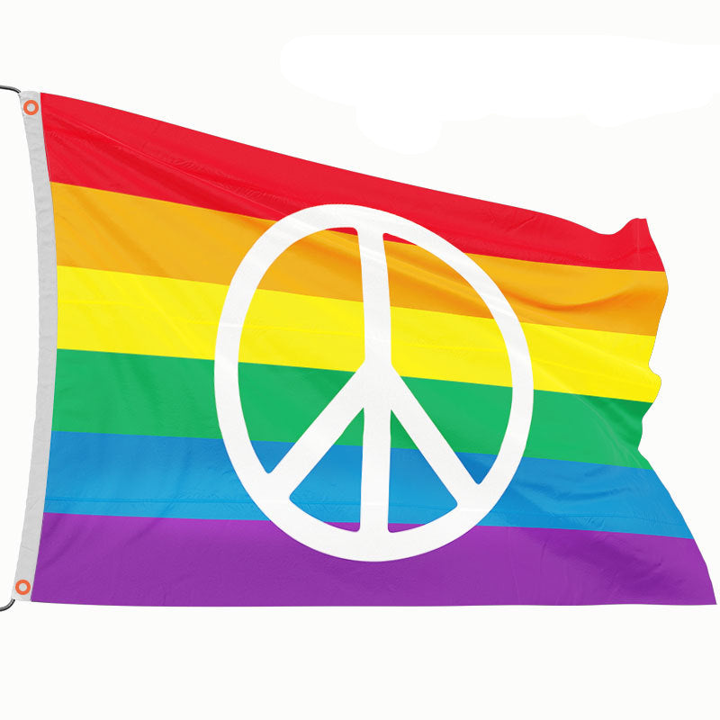 LGBP Rainbow Outdoor Flag Hanging