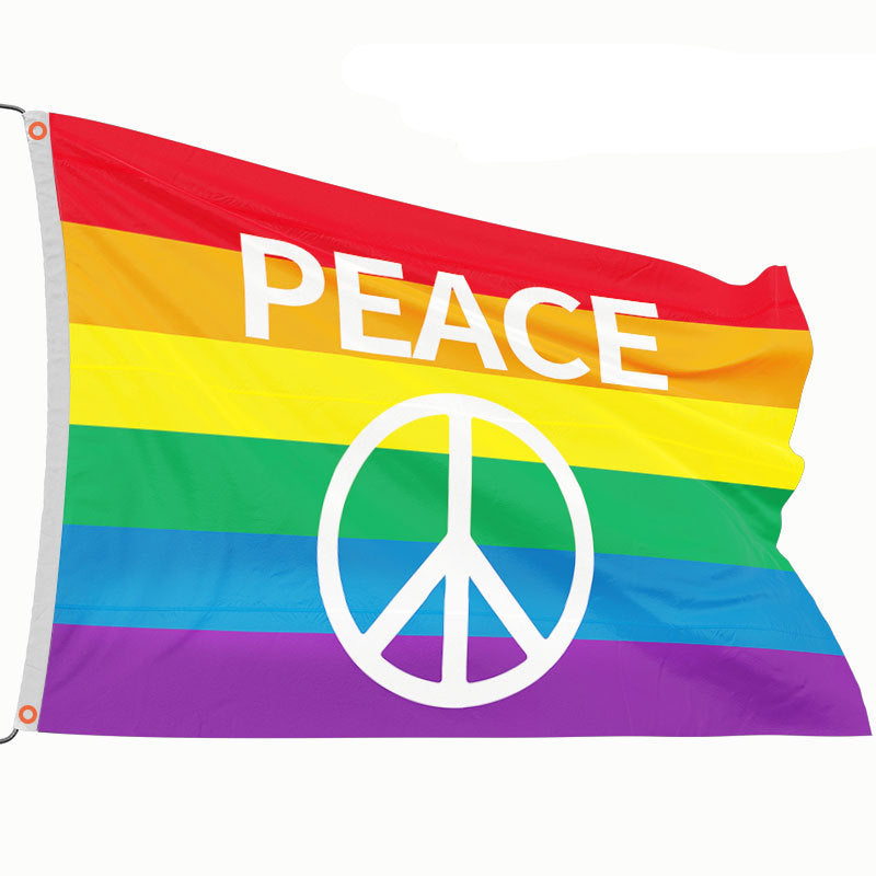 LGBP Rainbow Outdoor Flag Hanging