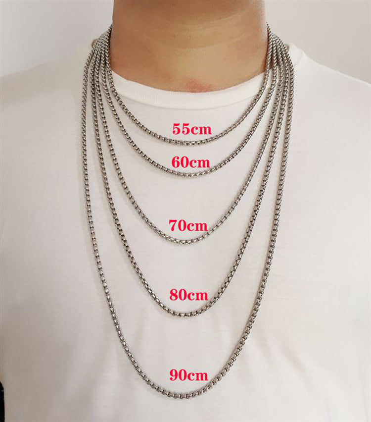 Steel Pearl Necklace