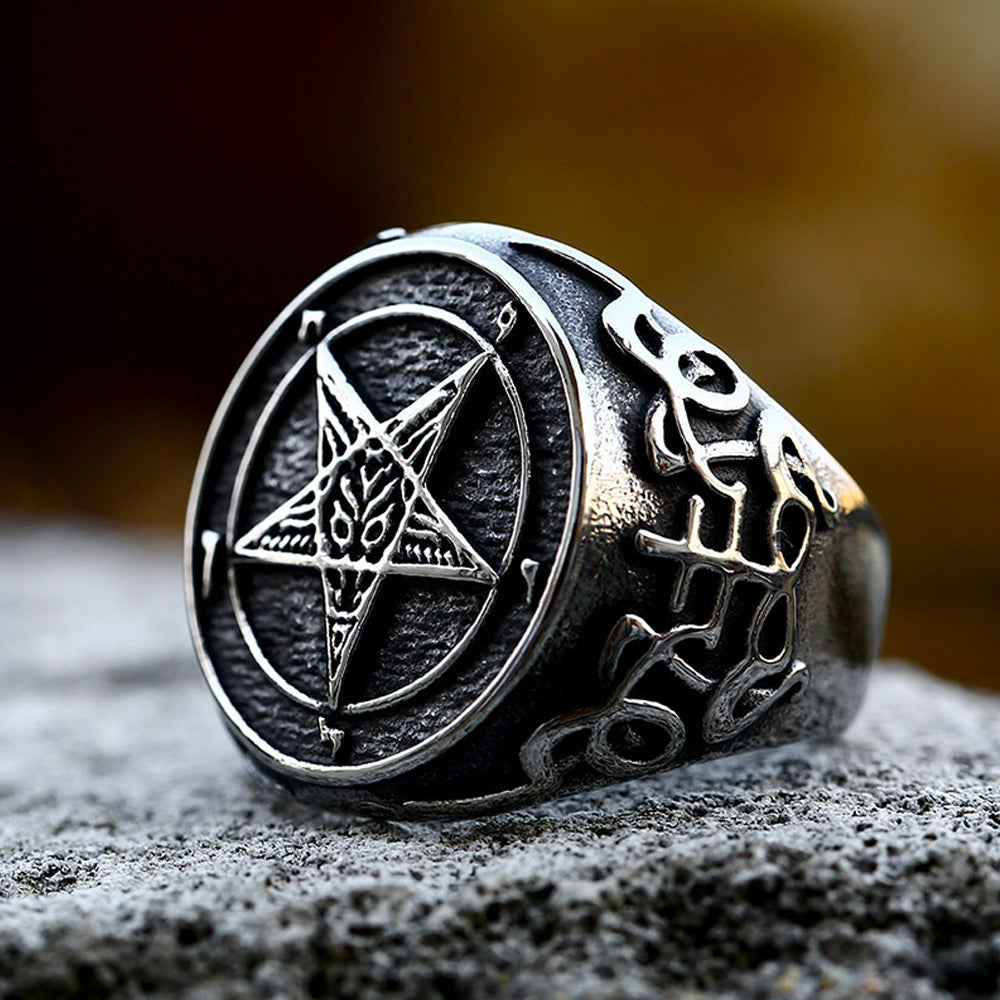 Pentagramma Satan Devil Ring