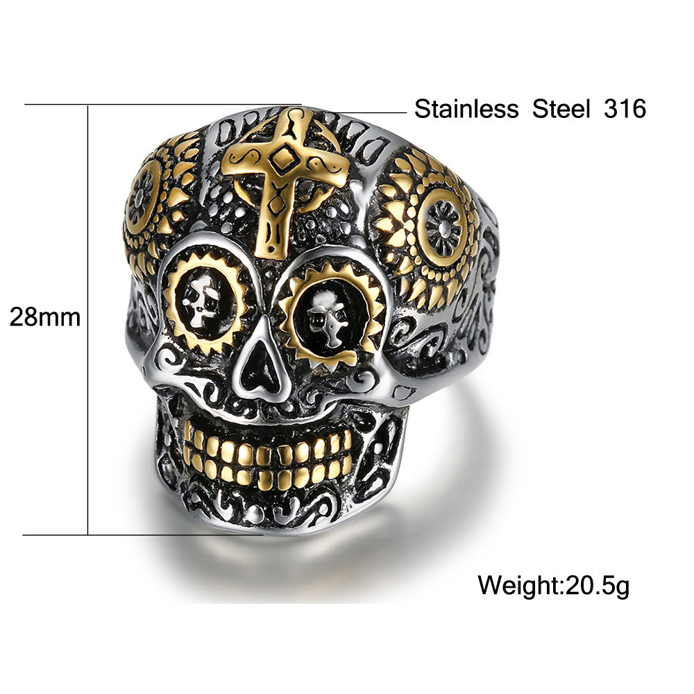 Cross Skull Ring