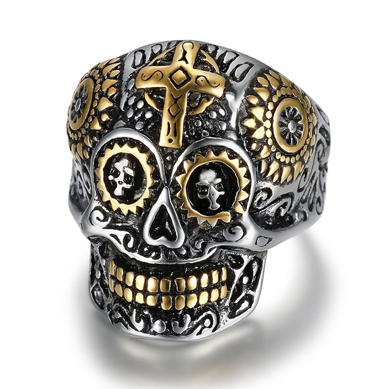 Cross Skull Ring