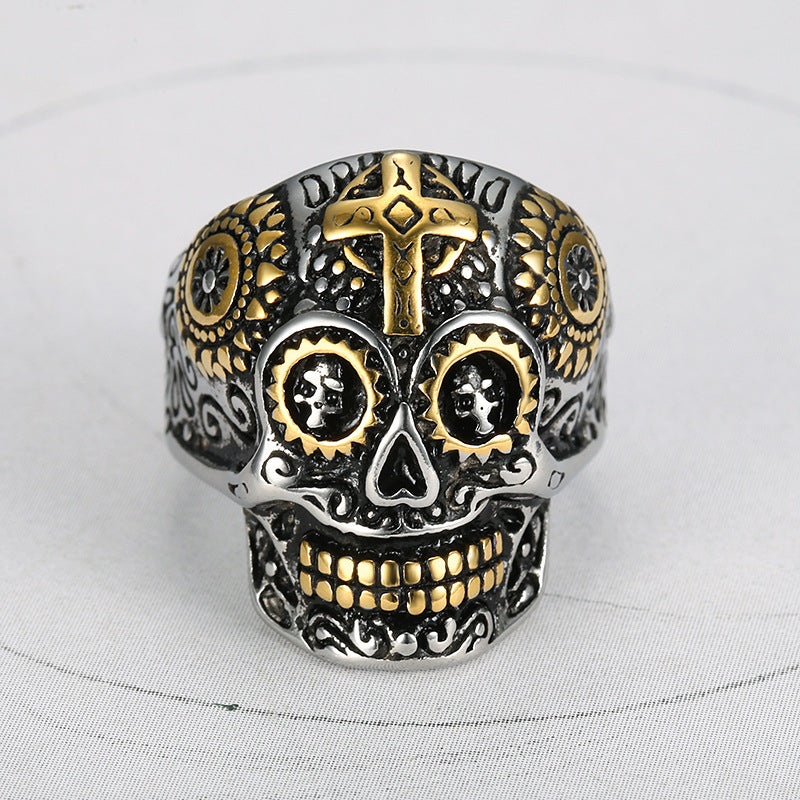 Cross Skull Ring