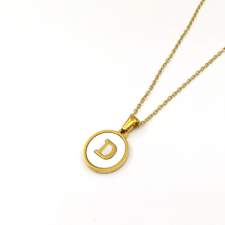 Shell Letter Necklace