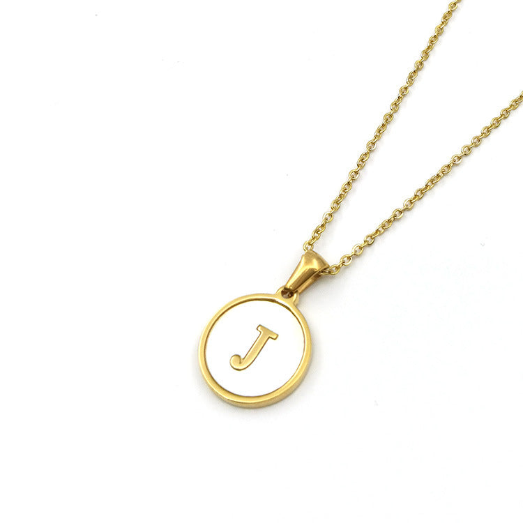 Shell Letter Necklace