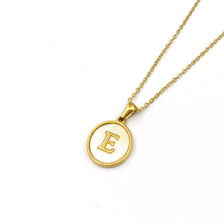 Shell Letter Necklace