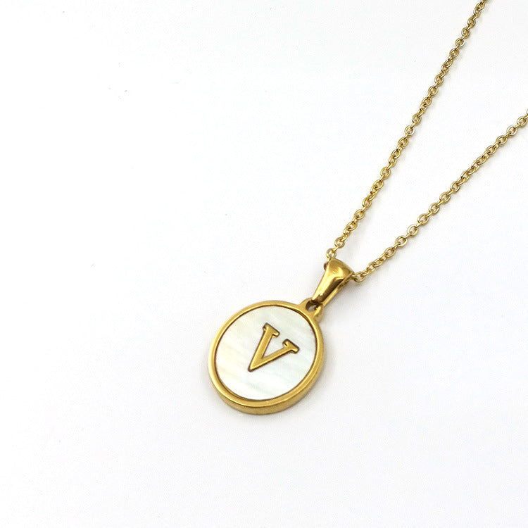 Shell Letter Necklace