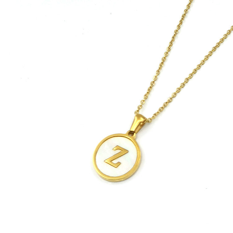 Shell Letter Necklace