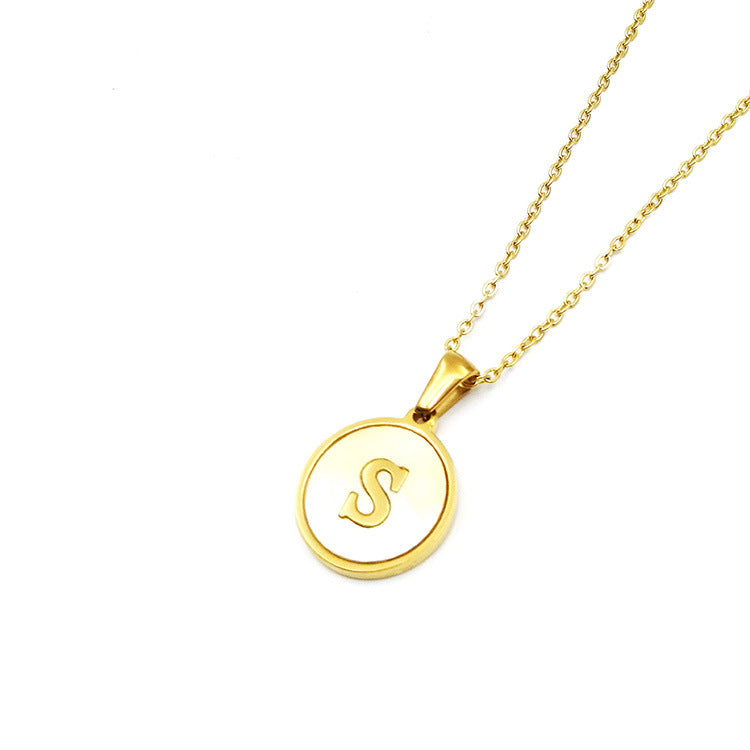 Shell Letter Necklace