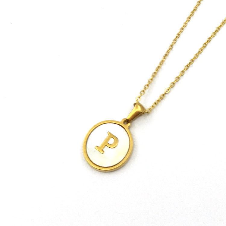 Shell Letter Necklace