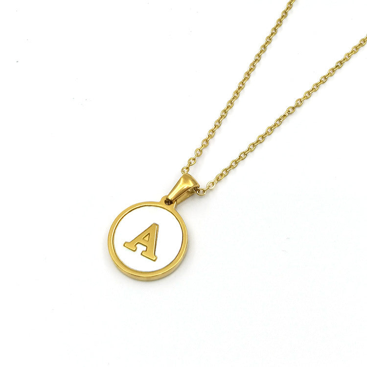 Shell Letter Necklace