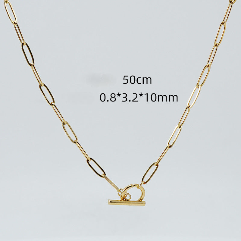 Stainless  Clavicle  Necklace