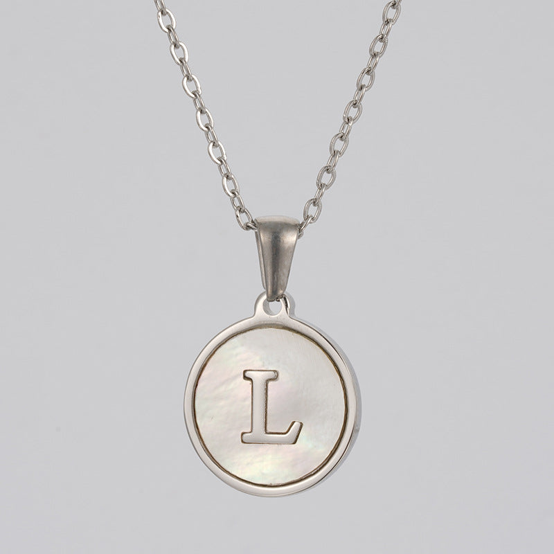 Stainless  Letter Necklace